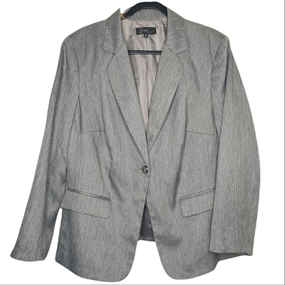 New With Tags (NWT) Emily Women’s 18W Style# 242D726 Washable Gray - Picture 1 of 15